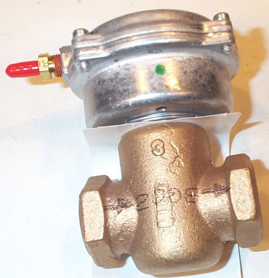 SIEMENS 257-02041 Valve and Actuator Pneumatic Brass 1/2 Inch