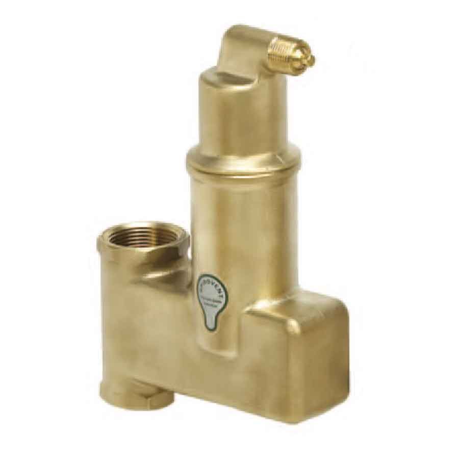 Spirotherm VJS100TM Junior Microbubble Air Eliminator 1 Inch Sweat 150 PSI 270 Deg F Brass