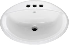 American Standard 0476028.020 Aqualyn Countertop Sink White