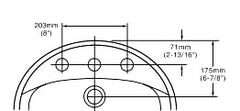 American Standard 0475020.020 Aqualyn Oval Drop-In Bathroom Sink with 3 Faucet Holes White