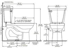 American Standard 3517A.101.020 Toilet Bowl White 1.6 GPF