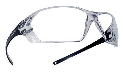 Bolle Safety 40057 Prism Safety Eyewear Shiny Black Rimless Frame Clear Lens