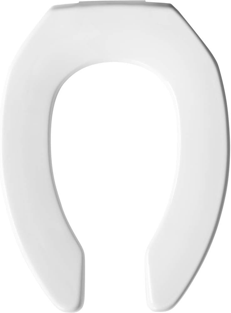 Bemis 2L2155T000 Medic-Aid 2 Lift Raised Open Front Plastic Toilet Seat Elongated