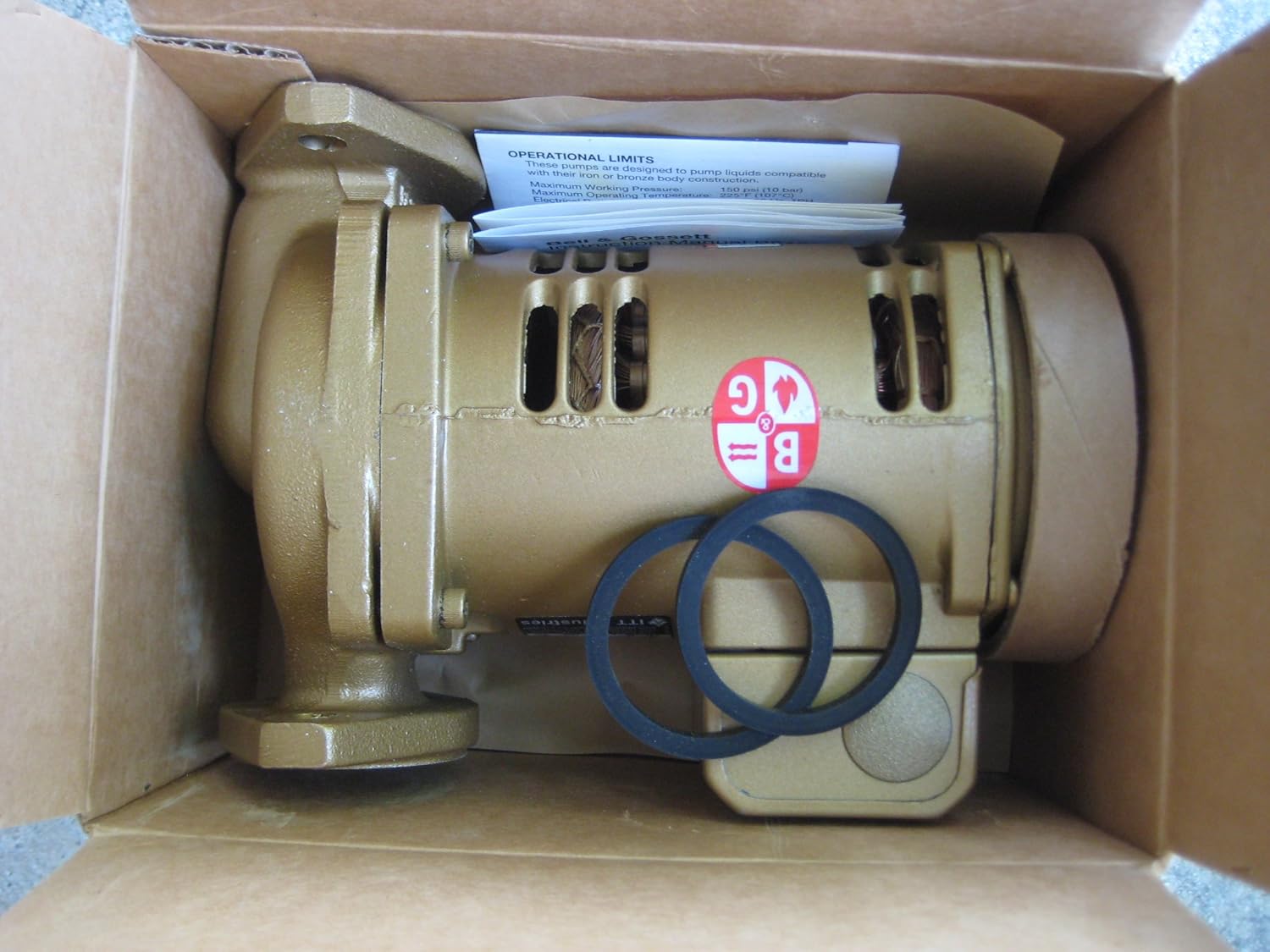 Bell & Gossett 1BL003LF PL-36B Circulator Pump 115V Bronze