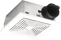 Broan 688 Bathroom Exhaust Fan 9 Watts 50 CFM White Polymer Grille