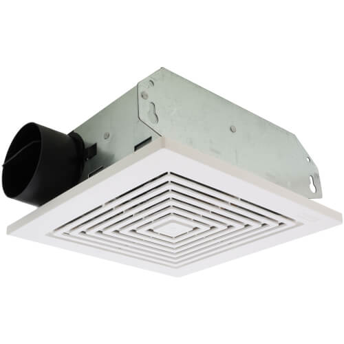 Broan 688 Bathroom Exhaust Fan 9 Watts 50 CFM White Polymer Grille