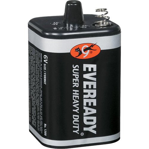 Energizer 1209 Eveready 6V 11Ah Super Heavy Duty Coil Spring Lantern Battery