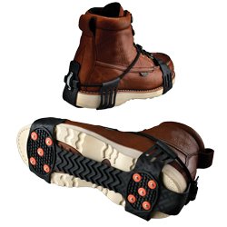 Ergodyne 16773 TREX 6310 Adjustable Ice Traction Device Medium Black Stretchable Rubber for Shoes and Boots