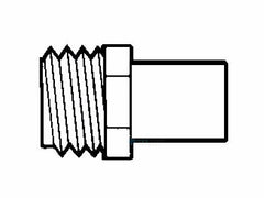 Hayward SPX1091Z1 1-1/2 Inch MIP x 1-1/4 Inch Hose Adapter