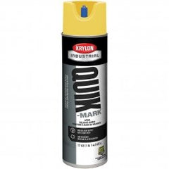 Krylon S03821 20-Oz. A.P.W.A. Hi-Viz Yellow Quik-Mark Inverted Marking Paint 12 Cans