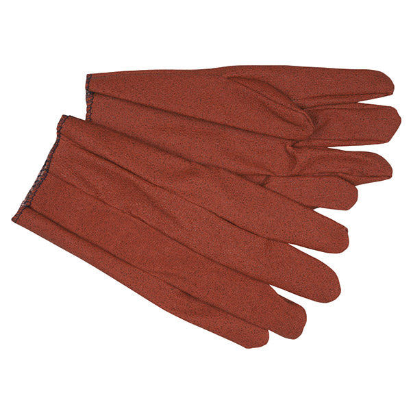 MCR Safety 9800J Brown Stretch Vinyl Impregnated Slip-On Mens Gloves XL Pack of 12