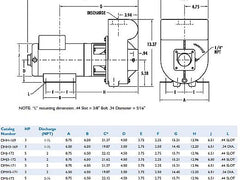 Pentair DMH3-171 Centrifugal Commercial Pump 230/460V 3-Phase 3HP