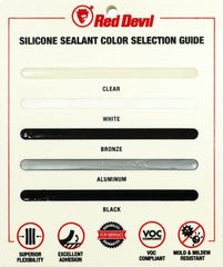 Red Devil 08160I RD PRO Industrial Grade RTV 100% Silicone Weather-Resistant Sealant 10.1 oz Tube White 1-Pack