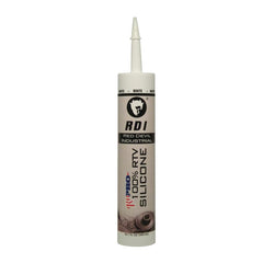 Red Devil 08160I RD PRO Industrial Grade RTV 100% Silicone Weather-Resistant Sealant 10.1 oz Tube White 1-Pack