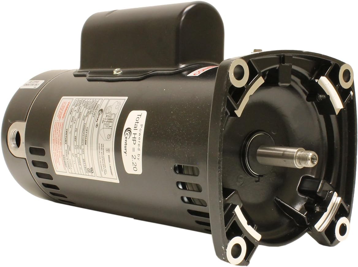 Century USQ1202 2 HP 3450 RPM 48Y Frame Capacitor Start Open Drip Proof Motor