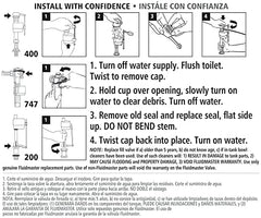 Fluidmaster 242 Toilet Fill Valve Seal Replacement Part Fits 400A Fill Valve Black