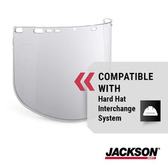 Jackson Safety 29084 Propionate Face Shield 9 x 15.5 x 0.06 Clear