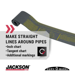 Jackson Safety 14767 Flexible Wrap-A-Round Pipe Marking Tool 6 to 16 Inch Pipe Diameter XXL Gray