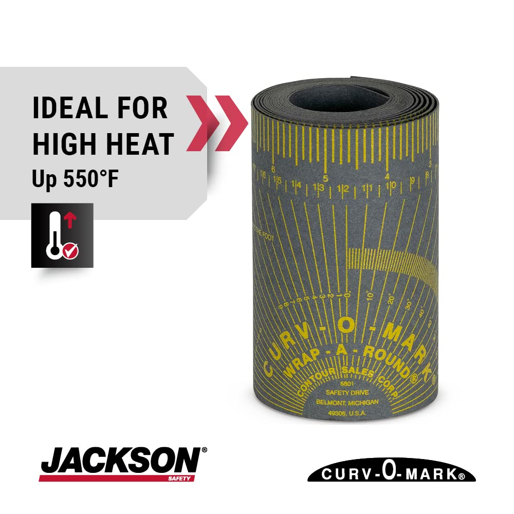 Jackson Safety 14767 Flexible Wrap-A-Round Pipe Marking Tool 6 to 16 Inch Pipe Diameter XXL Gray