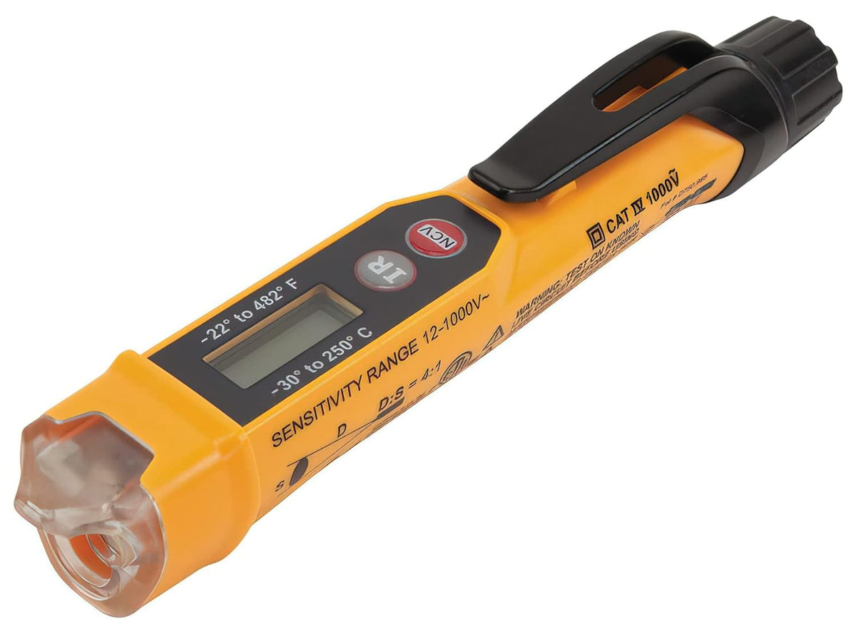 Klein Tools NCVT-4IR Non-Contact Voltage Tester Pen with Infrared Thermometer