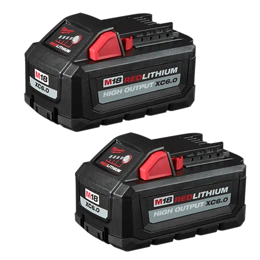 Milwaukee 48-11-1862 M18 REDLITHIUM High Output XC6.0 Battery Pack (2 Pk)