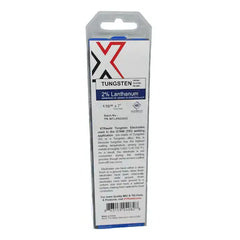 Xtrweld WTLAN20125 2.0% Lanthanated Tungsten Electrode 1/8 Blue 10PK