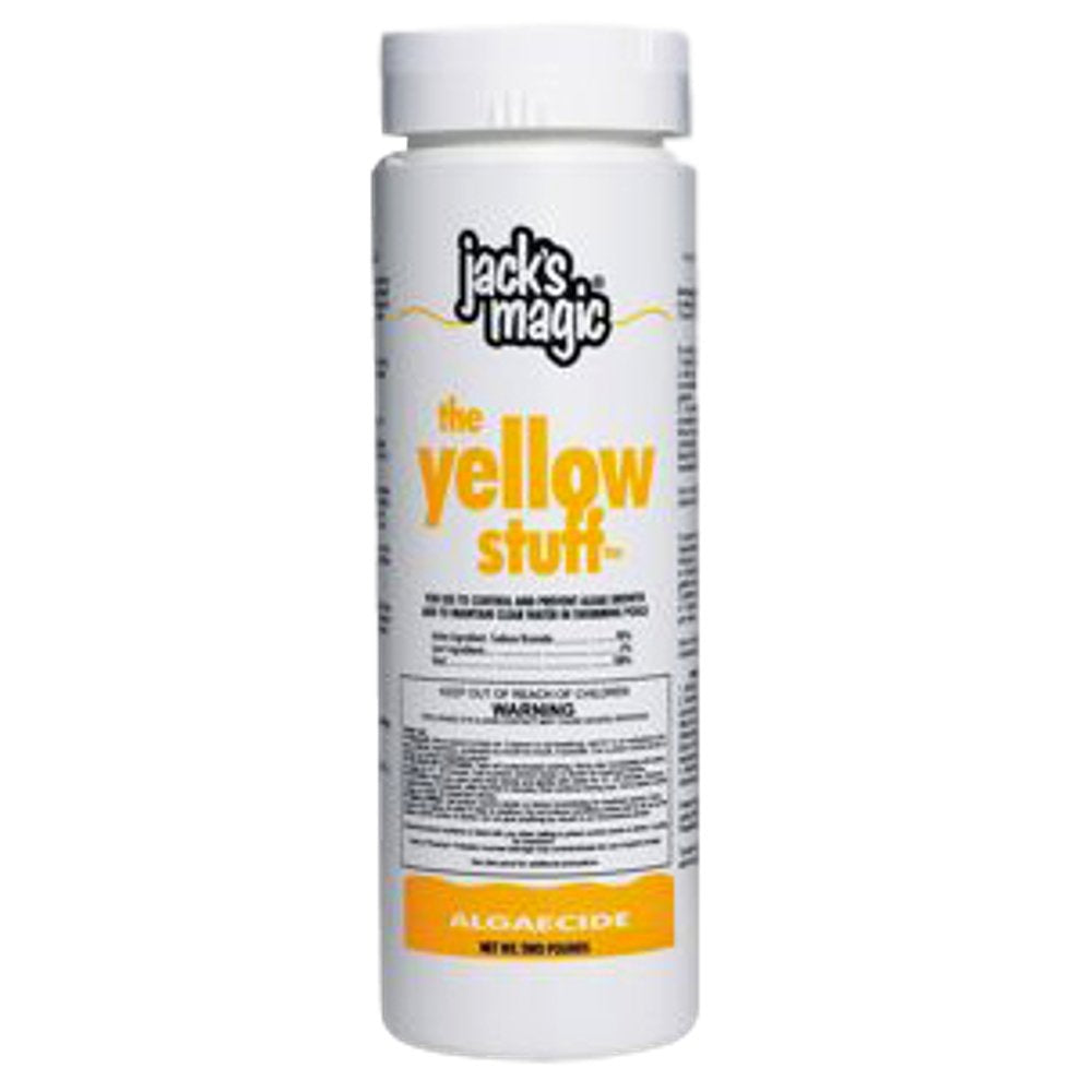 Jacks Magic JMYELLOW2 The Yellow Stuff Algaecide, Sodium Bromide, 2 lb Bottle