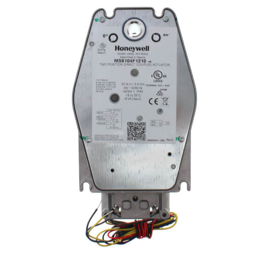 HONEYWELL Honeywell MS8104F1210 Fast Acting Two-Position Spring Return Actuator 24V 30 lb-in