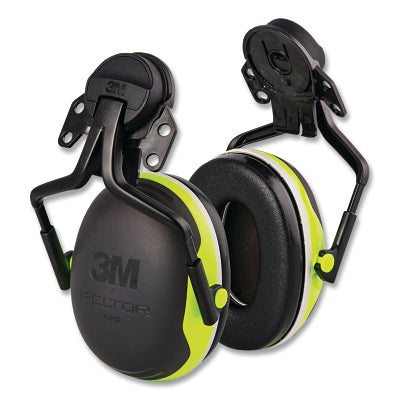 3M 7100097429 Peltor Hard Hat Attached Earmuffs Electrically Insulated 25.0 Decibel NRR Chartreuse