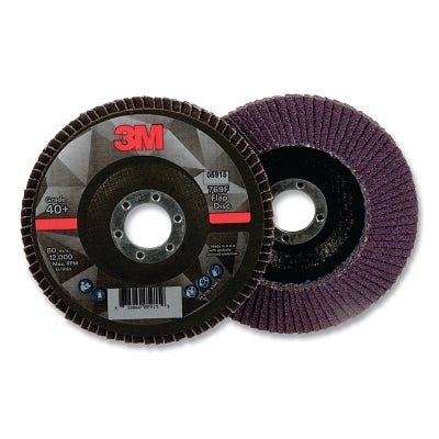 3M 7100178012 Flap Disc 769F 40+ Grit 5 inches x 0.875 inches 12000 RPM