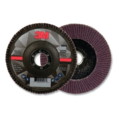 3M 7100178125 Flap Disc 769F 12000 RPM 5 Inch