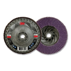 3M 7100243877 Flap Disc 769F 4.5 Inches Diameter 60+ Grit 5/8-11 Arbor 13300 RPM