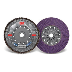 3M 7100243877 Flap Disc 769F 4.5 Inches Diameter 60+ Grit 5/8-11 Arbor 13300 RPM