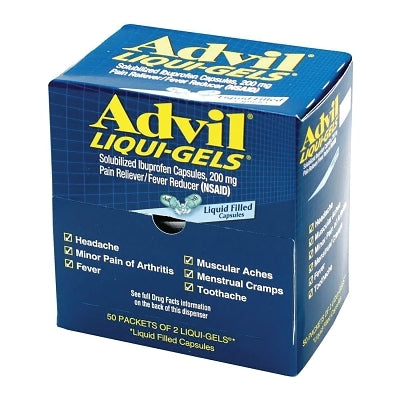 Advil 50933 Liqui-Gel Pain Reliever Nighttime Sleep-Aid 50 Tablets