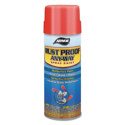 Aervoe 305 Any-Way RustProof Enamels Aerosol Can Safety Orange High-Gloss