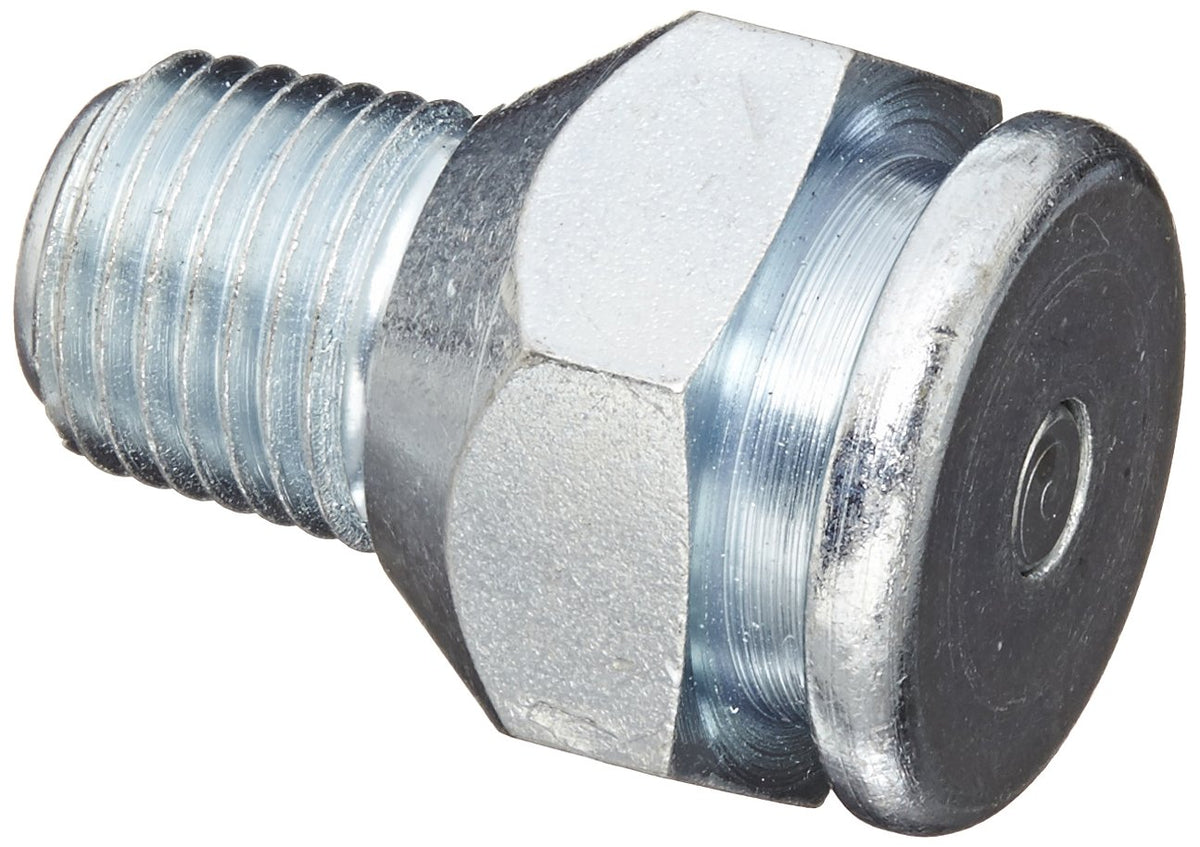 Alemite 1823-1 Giant Button Head Fitting 1 1/4 OAL 7/8 Hex 1/2 Shank Length 1/4 Male NPTF