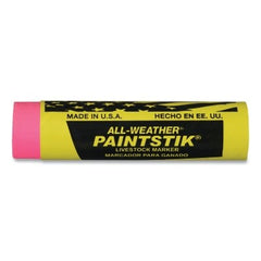 All-Weather 61012 Paintstik Livestock Markers Fluorescent Pink 1 in x 4 in