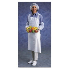 Ansell 105459 Disposable Polyethylene Apron 28 in x 45 in White Pack of 100