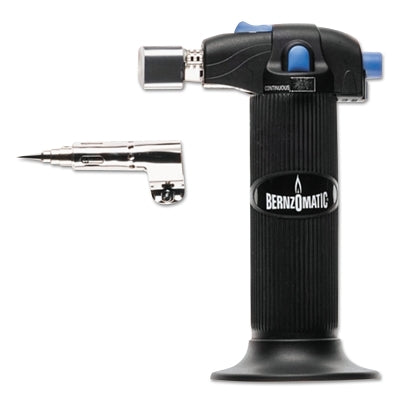 Bernzomatic 330194 Trigger Start Micro Torch Butane with Torch and 3-in-1 Versatile Tip Brass