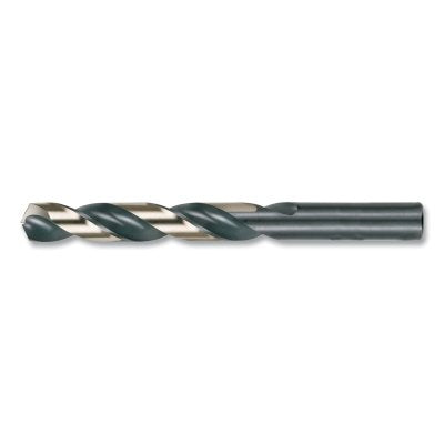 Cle-Line C18020 Heavy-Duty Black and Gold Jobber-Length Drill Bit 3/8 inch