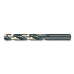 Cle-Line C18020 Heavy-Duty Black and Gold Jobber-Length Drill Bit 3/8 inch