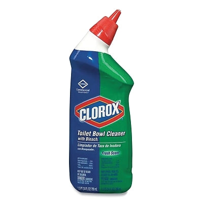 Clorox OC00031 Toilet Bowl Cleaner with Bleach 24 oz Bottle Fresh Scent