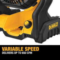 Dewalt DCE512B 20V Max Jobsite Fan Cordless Portable Bare Tool Only 12x8x14 Inches