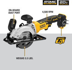 DEWALT DCS571B ATOMIC 20V MAX Circular Saw 4-1/2-Inch Tool Only