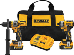 DEWALT DCK2100P2 FLEXVOLT Advantage 20V MAX Combo Kit with Hammer Drill and Impact Driver 5.0-Ah 2-Tool