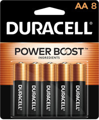 Duracell DURMN1500B8Z CopperTop AA Batteries 8 Pack Alkaline