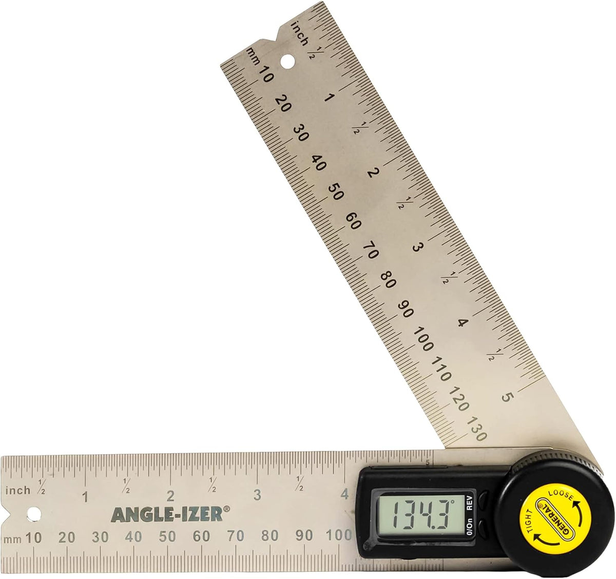 General Tools 822 Digital Angle Finder 5 Inch Stainless Steel