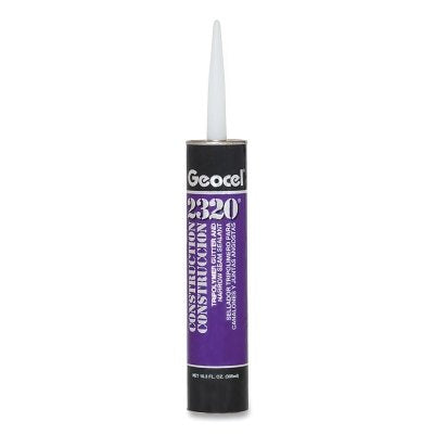 Geocel GC67102 2320 and 2321 Construction Tripolymer Gutter and Narrow Seam Sealant 10.3 oz Aluminum Gray