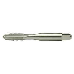Greenfield Threading 302435 Bright Taper Straight Flute Hand Taps 4FL #10-32 Tool Size UNF
