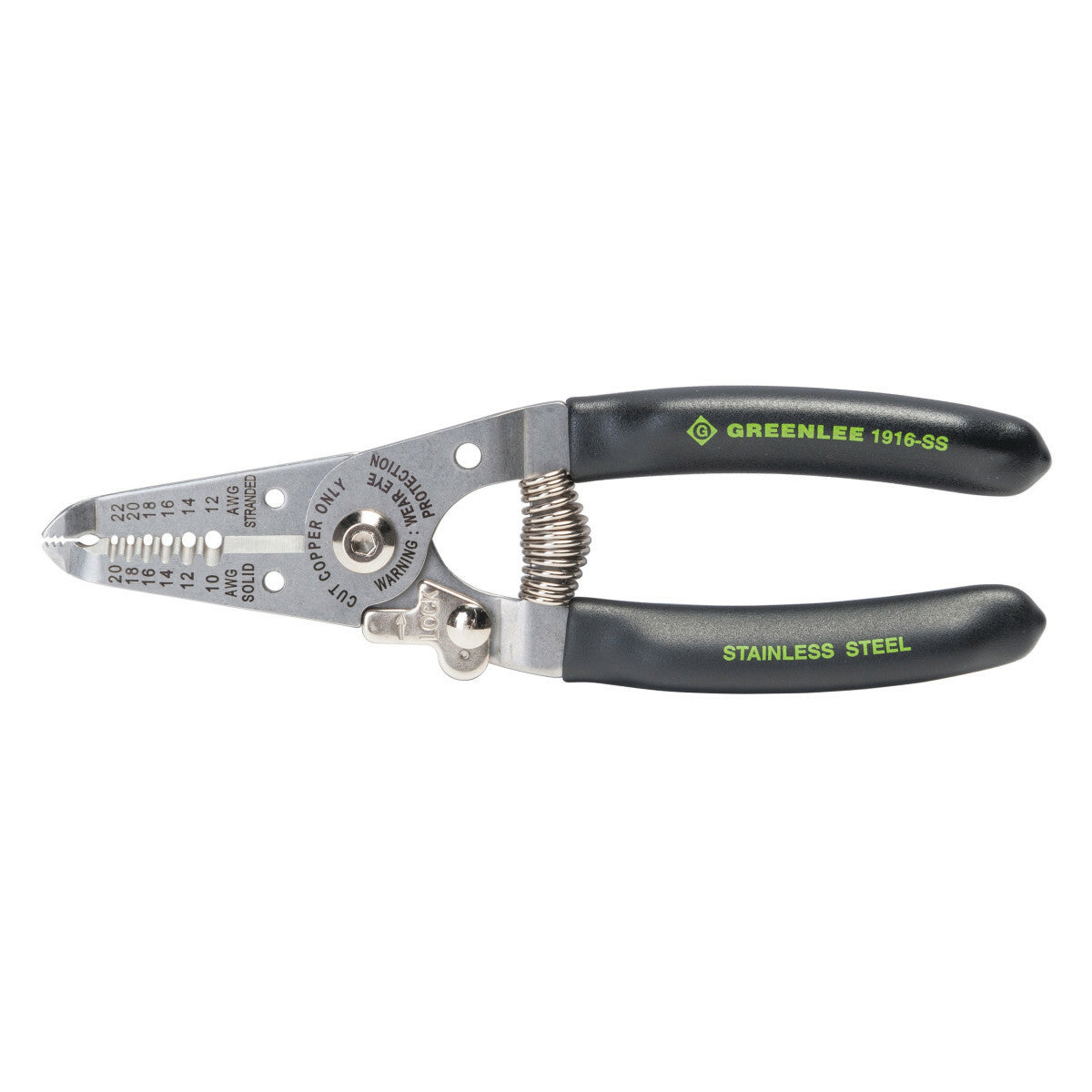 Greenlee 1916-SS 10-20 AWG Stainless Steel Wire Stripper Cutter Crimper